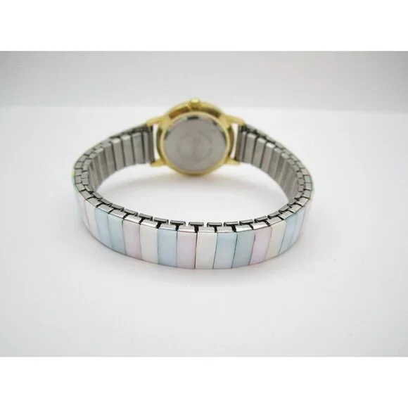 Women Lafayette MOP Quartz Colors Analog 27mm Round Watch (H544) "New Battery"